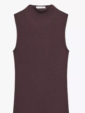 Zara Sleeveless Neck Top - Size M